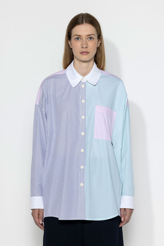 CHEMISE OVERSIZE A RAYURES COLOREES ARTEFACT