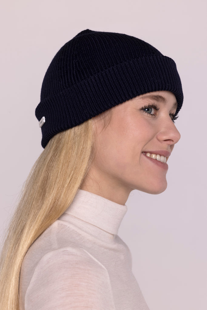 BONNET MAILLE BABELUTTE MARINE