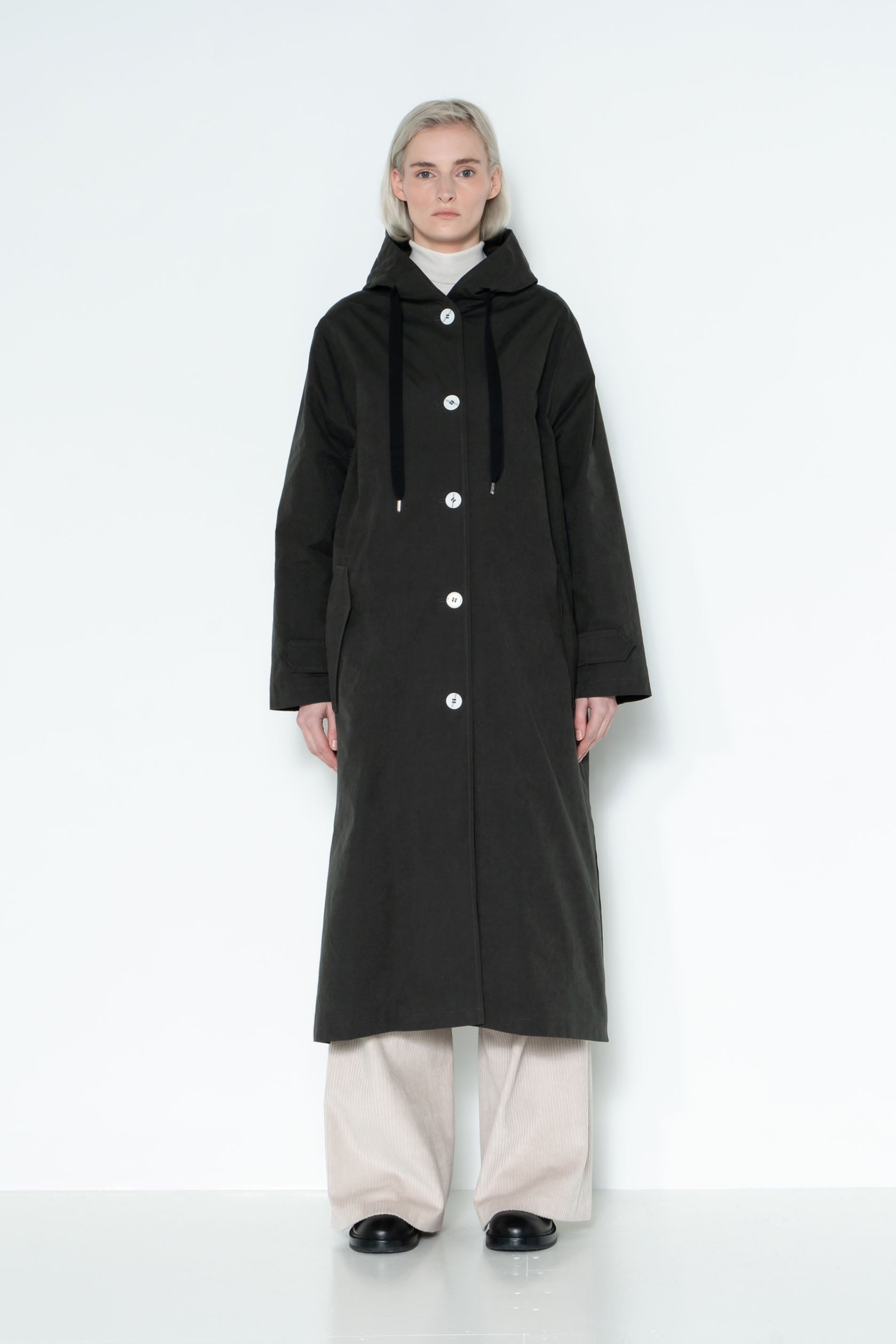 Oversized raincoat water-repellent grey Maison Lener