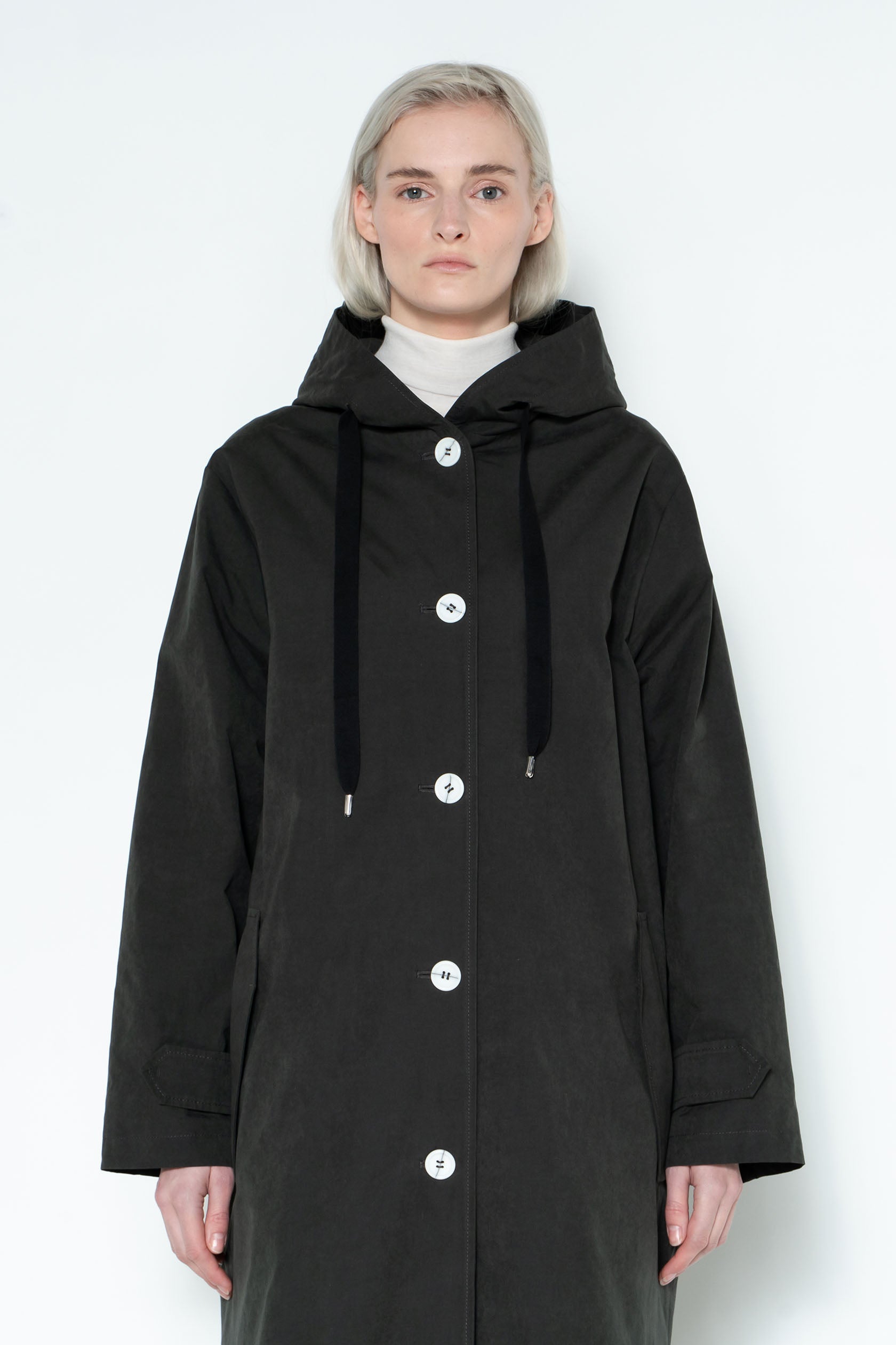 Oversized raincoat with hood sales