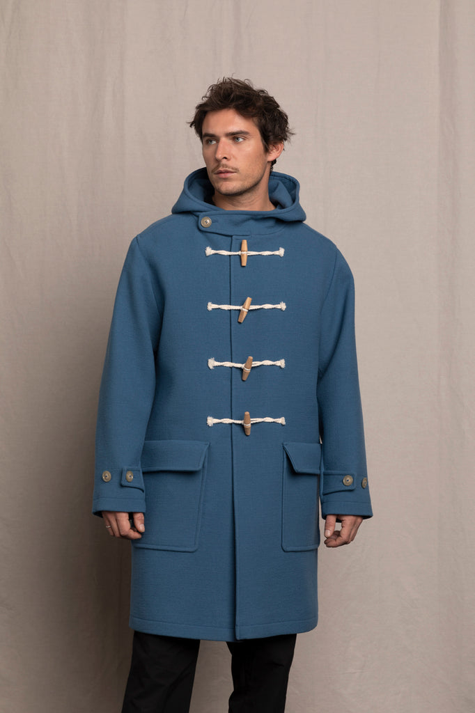 DUFFLE COAT CAP BLEU NATTIER